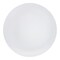 White with Silver Rim Organic Round Disposable Plastic Appetizer/Salad Plates - 7.5" (120 Plates)